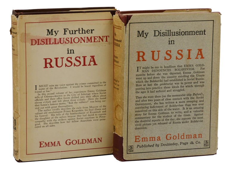 Item #140944145 My Disillusionment in Russia [&] My Further Disillusionment in Russia. Emma Goldman.