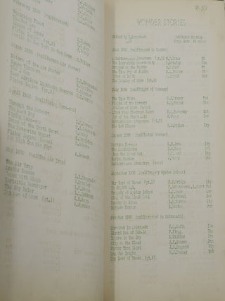 Imag-Index 1926-1938 (with) Supplement to the Imag-Index (with) Yearbooks of Science, Weird & Fantasy Fiction 1938-1941