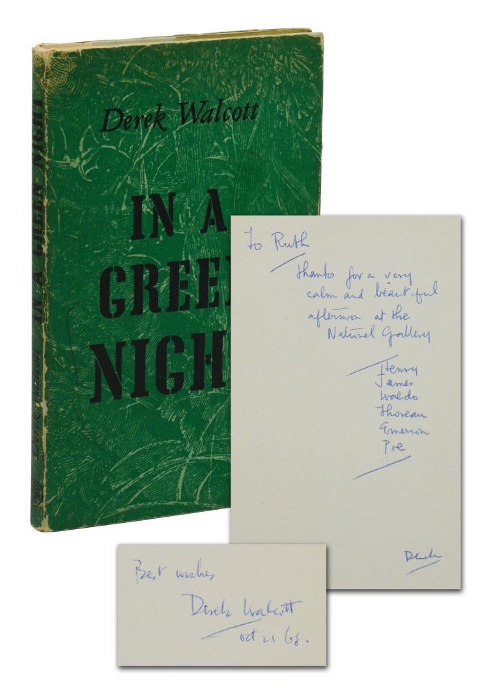Item #140944284 In a Green Night: Poems 1948-1960. Derek Walcott.