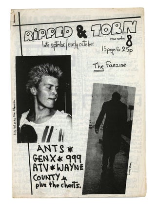 Item #140944294 Ripped & Torn Issue Number 8, late sptmbr. / early october. Tony Drayton, Tony D