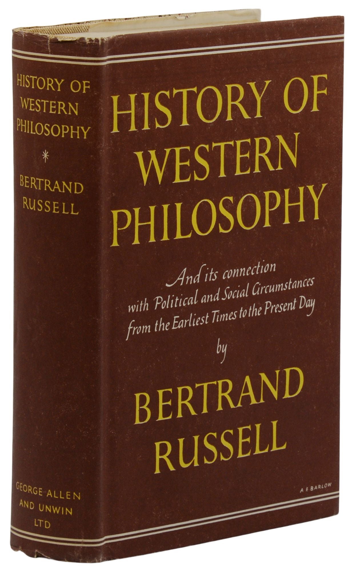 History Of Western Philosophy | Bertrand Russell | First Edition