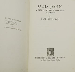 Odd John: A Story Between Jest and Earnest