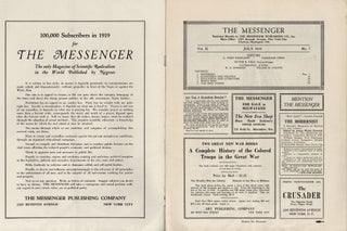 The Messenger: The Only Radical Negro Magazine in America. July, 1919.