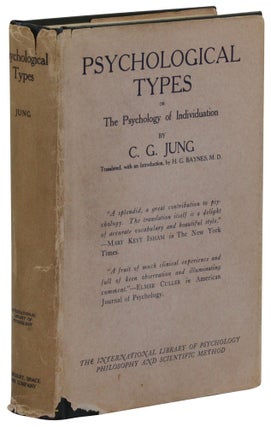 Item #140944436 Psychological Types Or the Psychology of Individuation. C. G. Jung