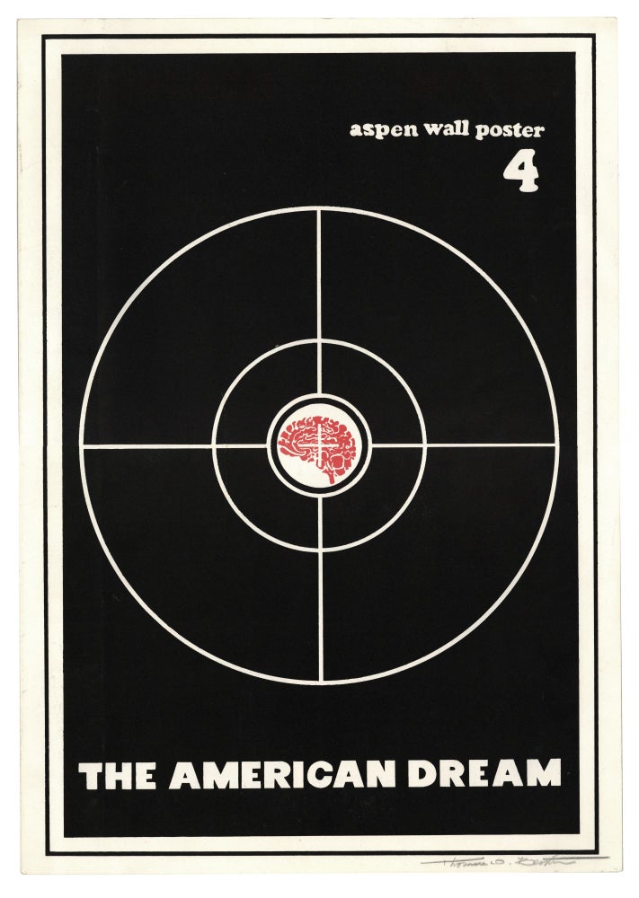 Item #140944461 The American Dream (Aspen Wall Poster No. 4). Hunter S. Thompson, Thomas W. Benton, Artist.
