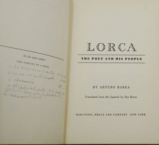 Lorca: The Poet and His People