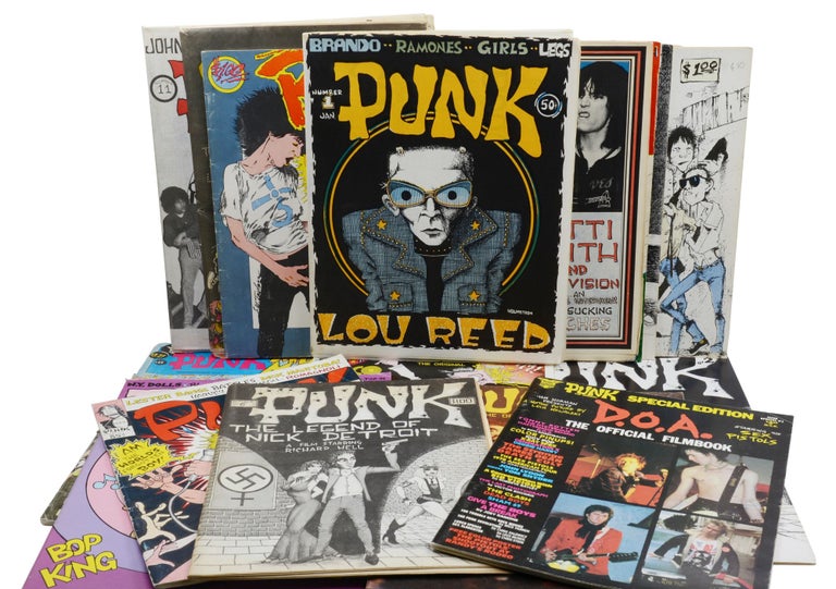 Item #140944482 PUNK (Complete magazine run 1-17 with D.O.A. Filmbook & Punk Fotonovela). John Holmstrom, Legs McNeil.