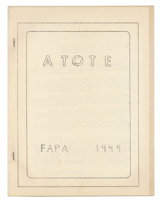 Item #140944540 ATOTE: A Tale of the 'Evans. #19 FAPA Spring 1949. E. Everett Evans
