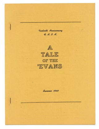 Item #140944542 ATOTE: A Tale of the 'Evans. #20 Summer 1949. E. Everett Evans
