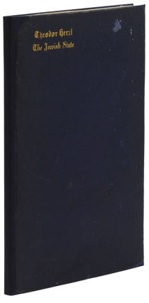 Item #140944556 The Jewish State. Theodor Herzl