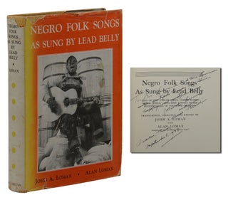 Item #140944566 Negro Folk Songs as Sung by Lead Belly. Lead Belly, John A. Lomax, Alan Lomax