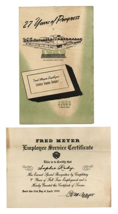 Item #140944600 27 Years of Progress: Fred Meyer Employee Service Award Banquet (Original program...