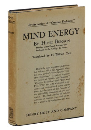 Item #140944611 Mind Energy. Henri Bergson, H. Wildon Carr