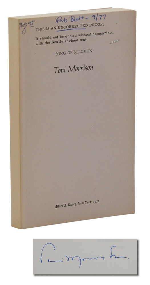 Item #140944653 Song of Solomon. Toni Morrison.