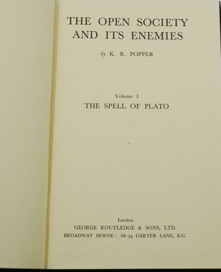 The Open Society and Its Enemies: Volume I The Spell of Plato & Volume II The High Tide of Prophecy: Hegel, Marx, and the Aftermath (Michael Howard's annotated copy)