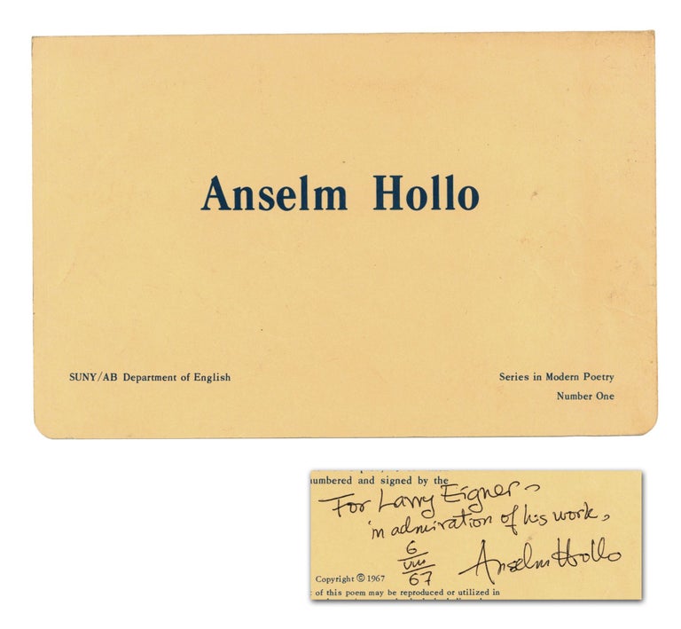Item #140944691 Buffalo - Isle of Wight Power Cable (SUNY/AB Department of English, Series in Modern Poetry, Number One). Anselm Hollo.