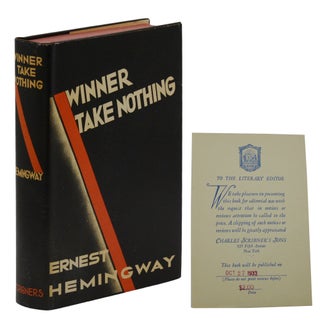 Item #140944738 Winner Take Nothing. Ernest Hemingway