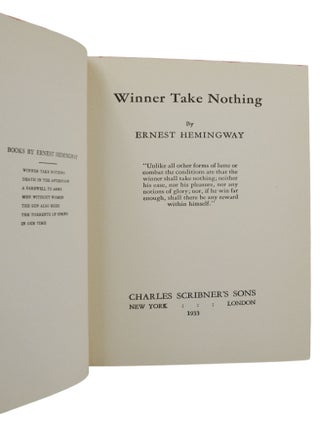 Winner Take Nothing