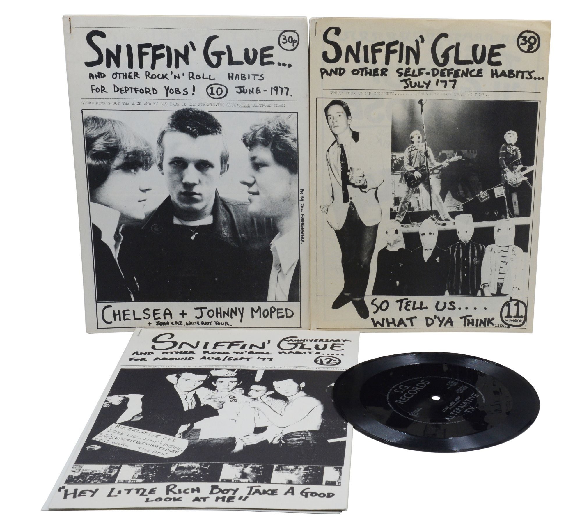 SNIFFIN' GLUE and Other Rock 'n' Roll Habits Volumes 1 through 12  including supplements, Mark Perry