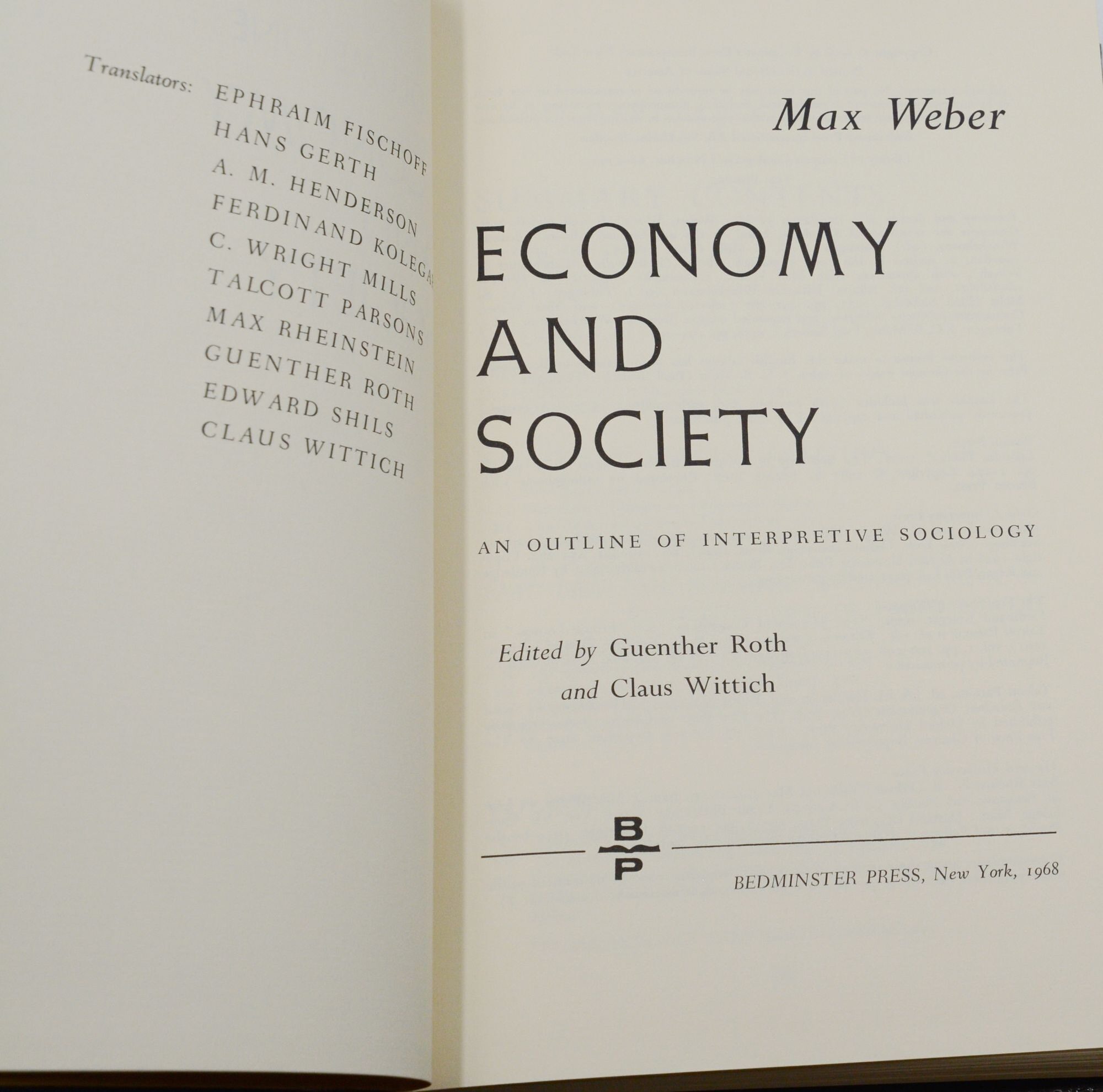Economy and Society: An Outline of Interpretive Sociology | Max Weber, Guenther Roth, Claus ...