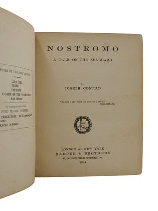 Nostromo: A Tale of the Seaboard
