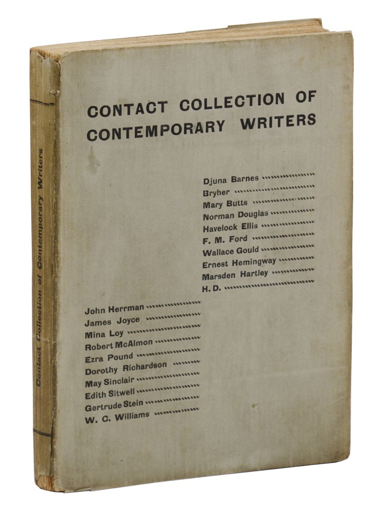 Item #140944862 Contact Collection of Contemporary Writers (Angel Flores's copy). Djuna Barnes, Bryher, Mary Butts, Norman Douglas, Havelock Ellis, Ford Madox Ford, Ernest Hemingway, John Herrman, James Joyce, Mina Loy, Marsden Hartley, H D., Robert McAlmon, Ezra Pound, Dorothy Richardson, Edith Sitwell, Gertrude Stein, William Carlos Williams, Angel Flores.