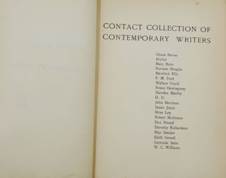 Contact Collection of Contemporary Writers (Angel Flores's copy)