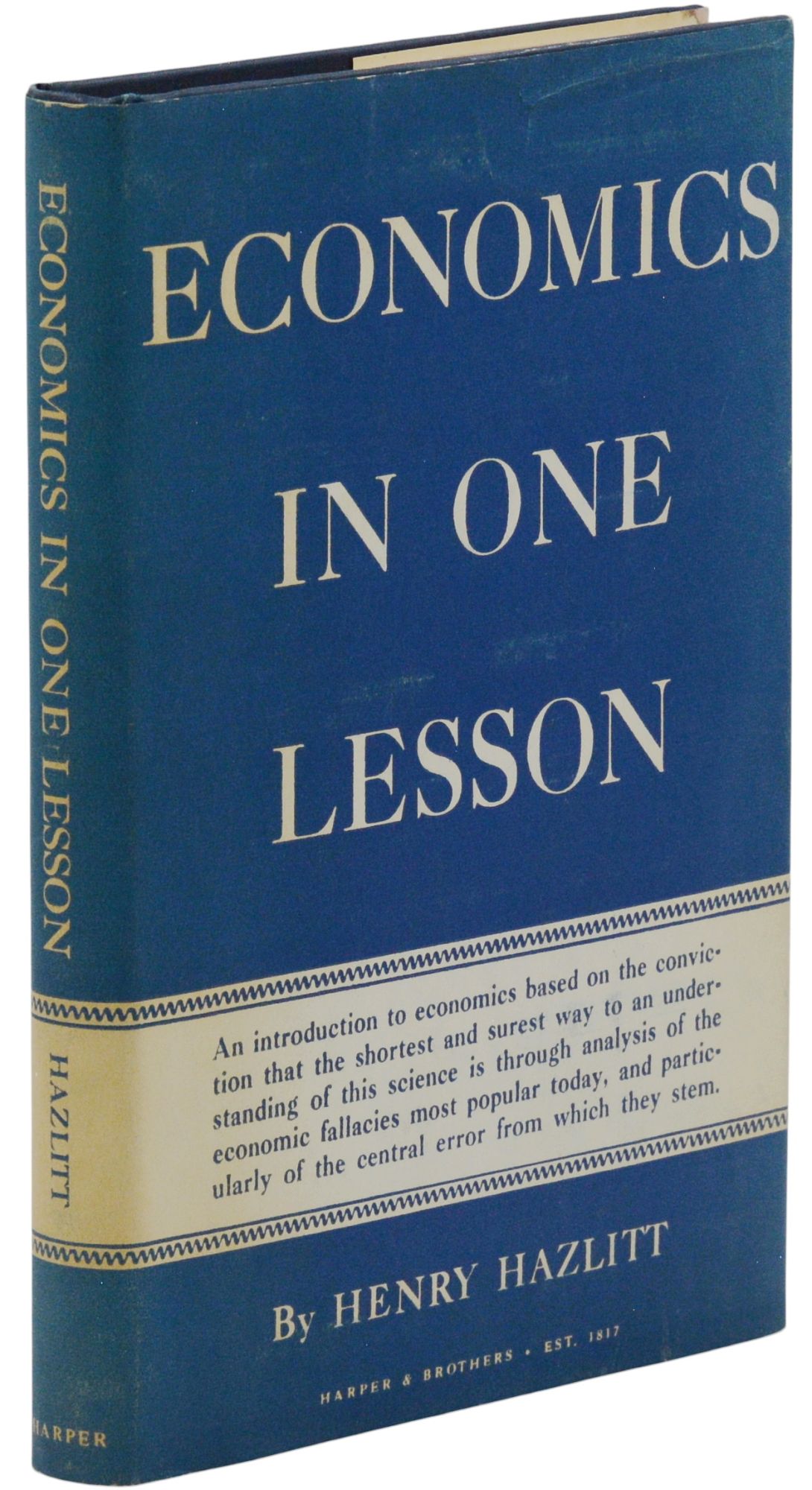 Economics In One Lesson | Henry Hazlitt | First Edition