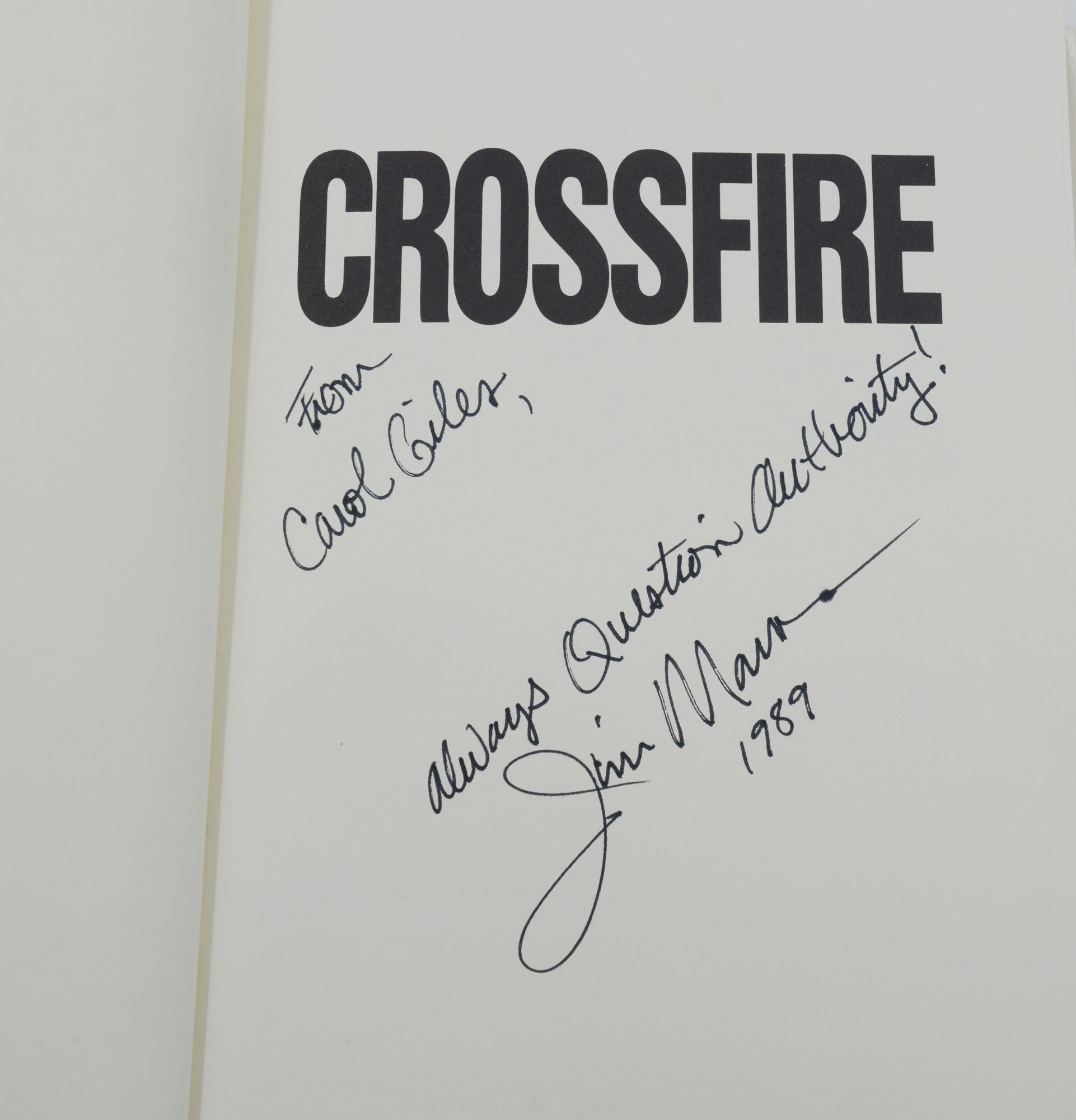 Crossfire: The Plot That Killed Kennedy By Jim Marrs - Acceptable Condition Paperback