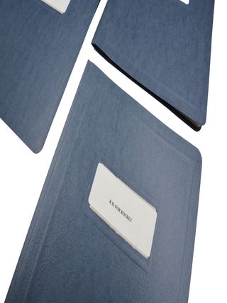 Large archive of photocopied typescripts, prepared and bound at the behest of the author