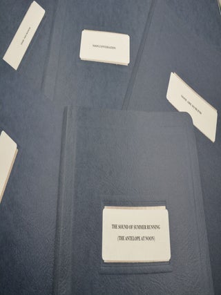 Large archive of photocopied typescripts, prepared and bound at the behest of the author