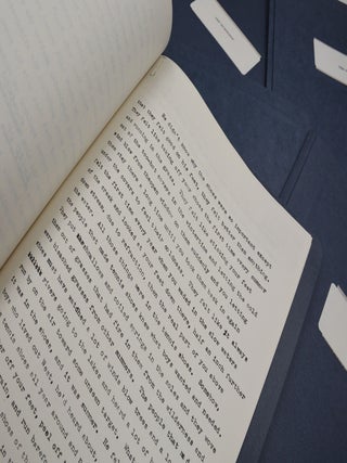Large archive of photocopied typescripts, prepared and bound at the behest of the author