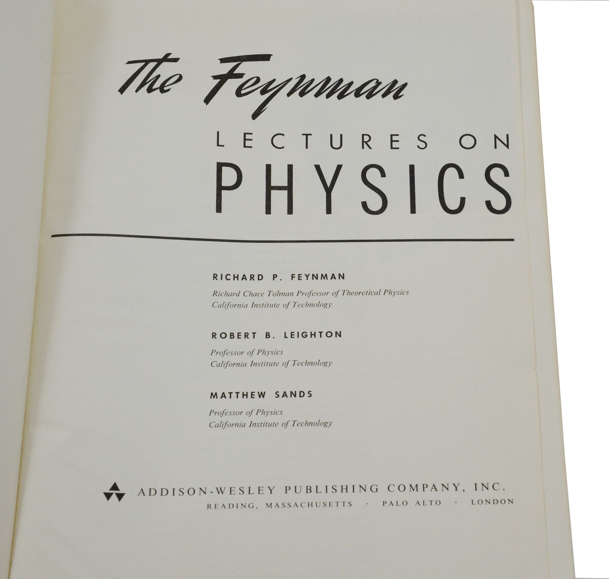 The Feynman Lectures On Physics | Richard Feynman, Robert B. Leighton ...