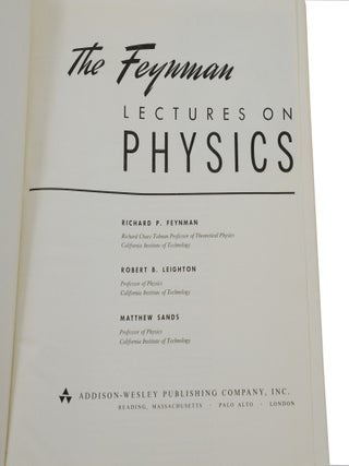The Feynman Lectures on Physics