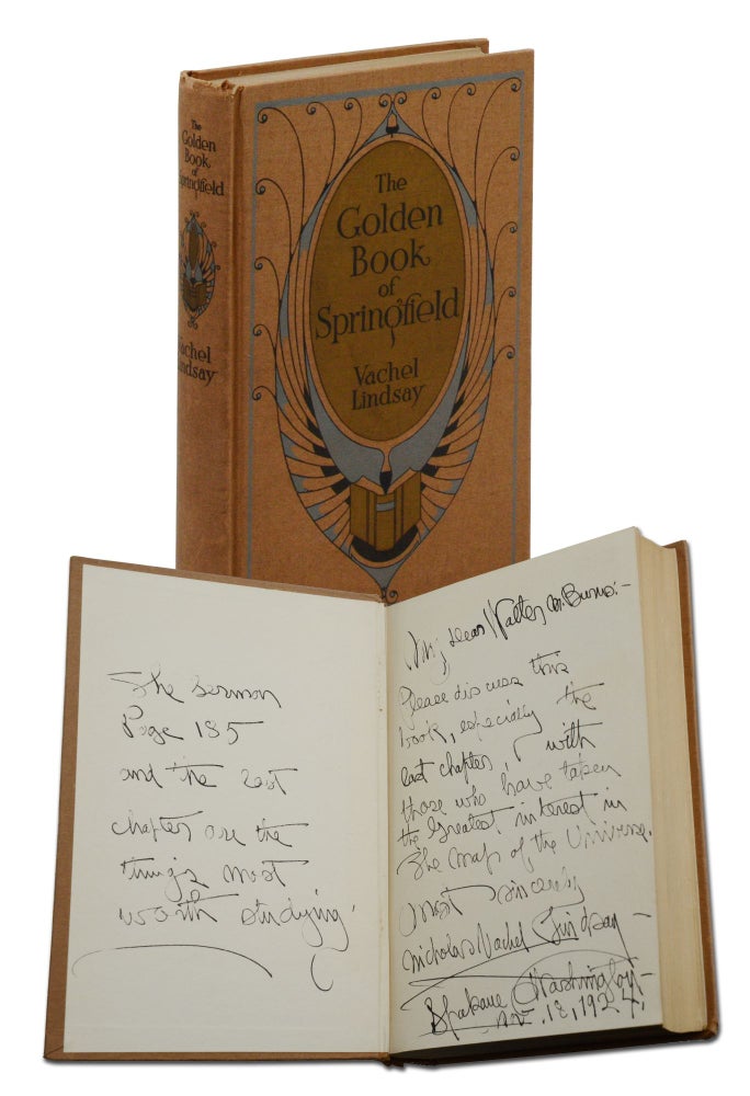 Item #140945019 The Golden Book of Springfield. Vachel Lindsay.