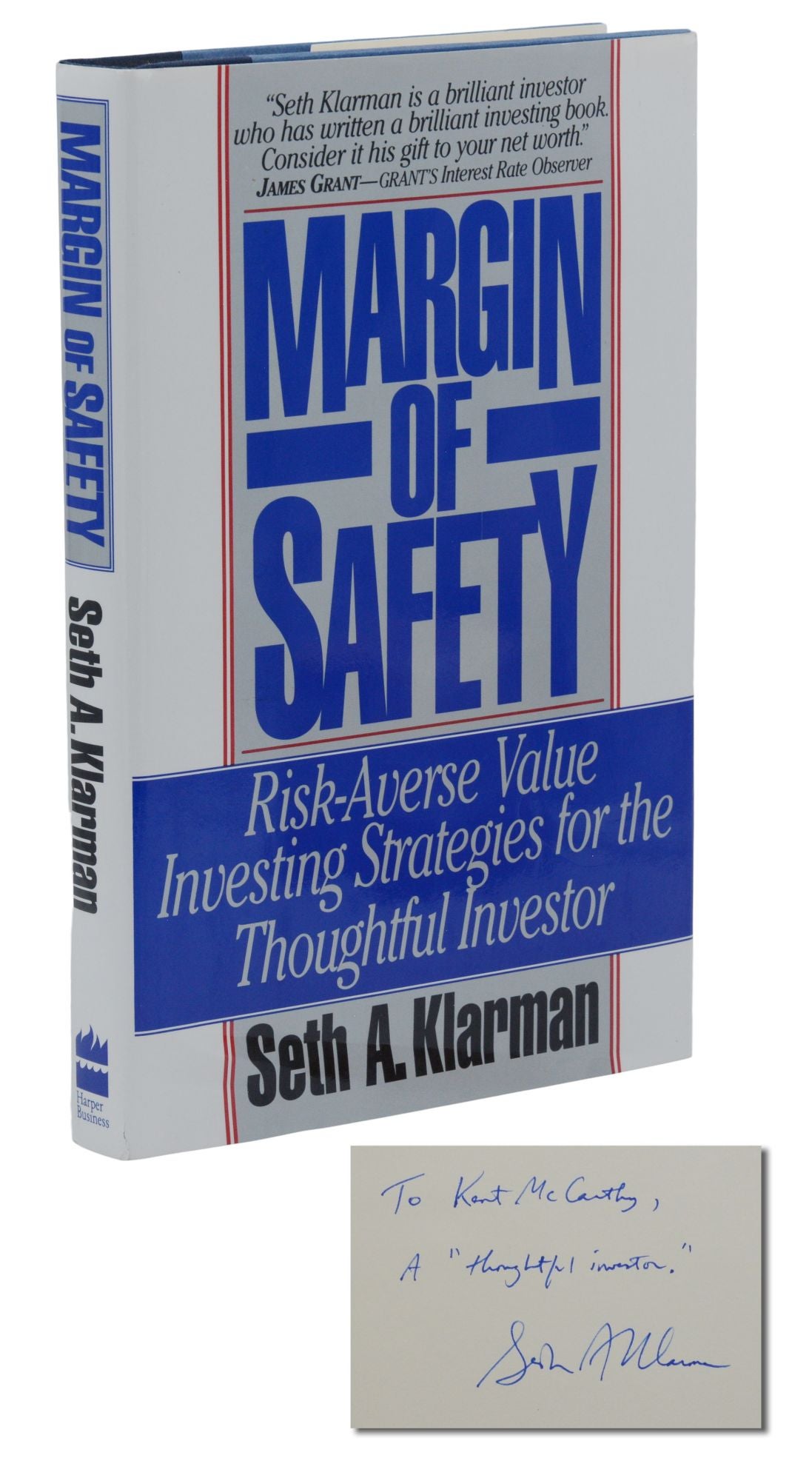 Margin of Safety | Seth A. Klarman | First Edition