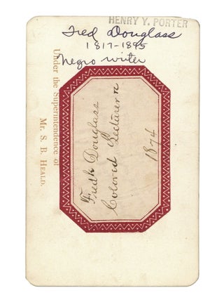 Carte-de-visite portrait of Frederick Douglass