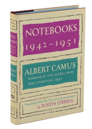 Item #140945107 Notebooks 1942-1951. Albert Camus, Justin O'Brien