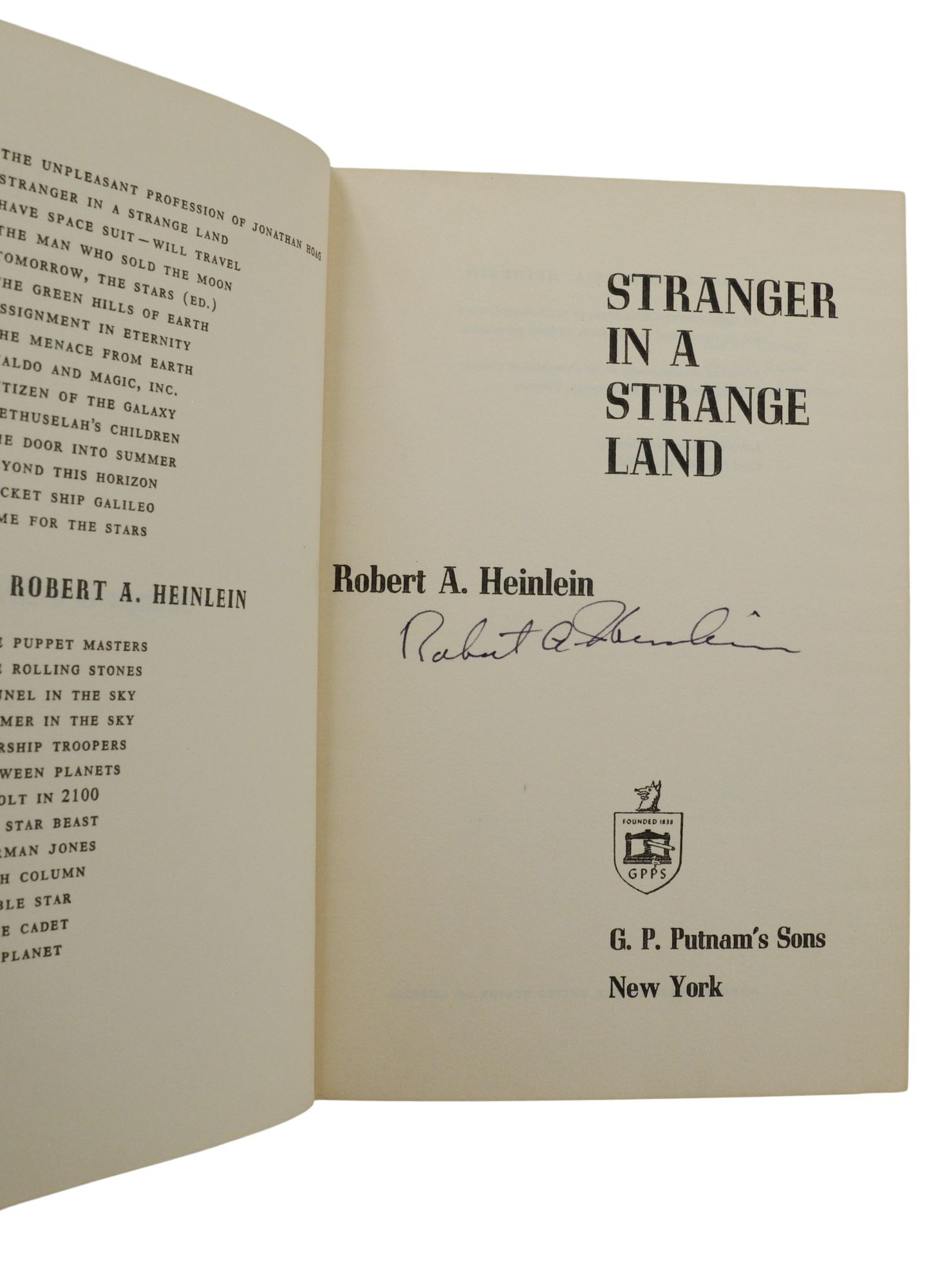 Stranger in a Strange Land | Robert A. Heinlein | First edition