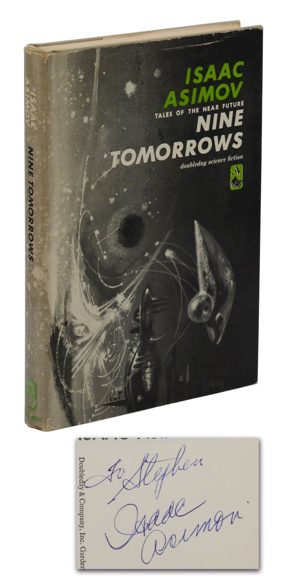 洋書　THE BOOK Nine Tomorrows: Tales of the Near Future | Isaac Asimov | First