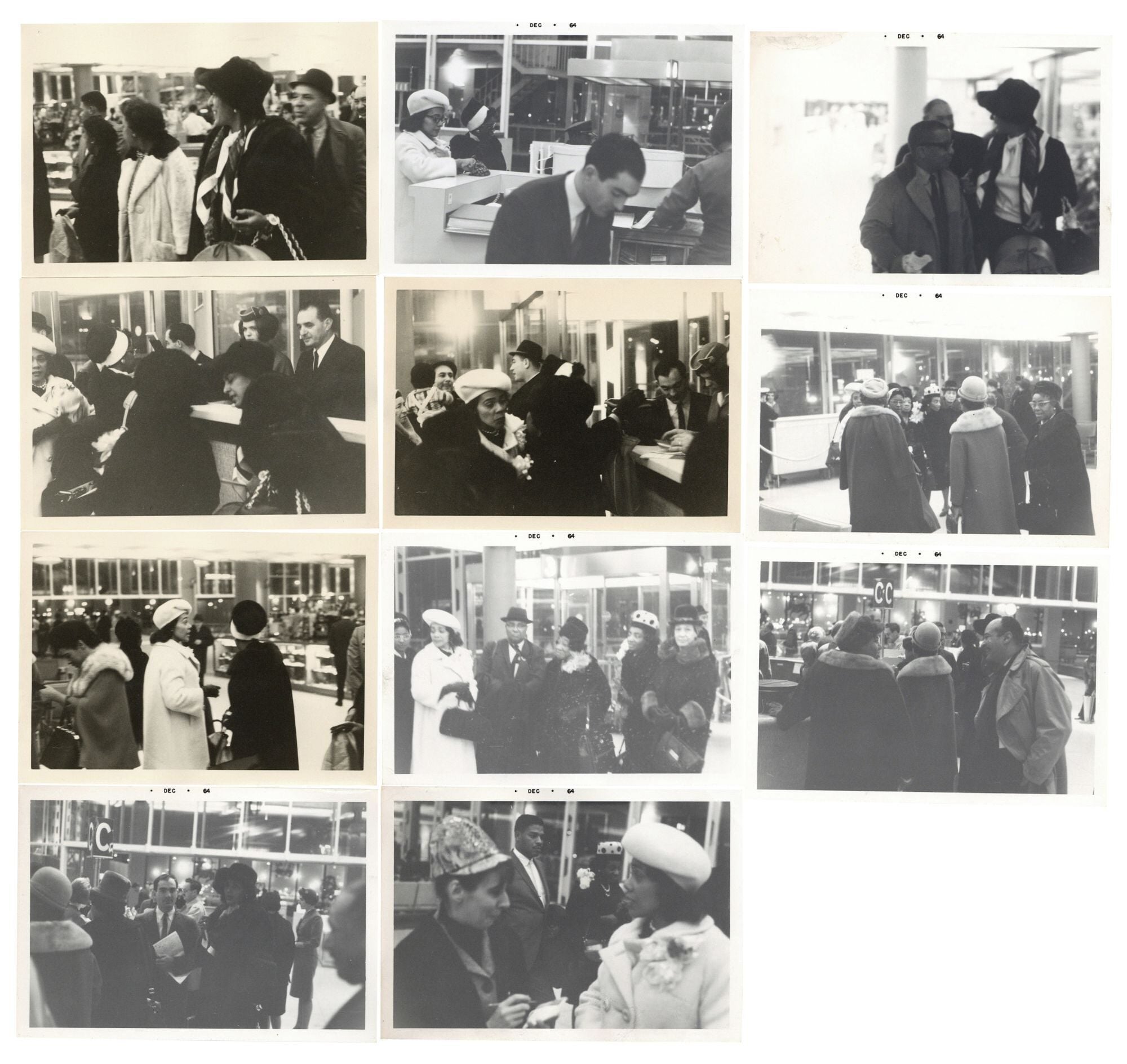 Civil Rights Eleven Candid Snapshot Photographs of Coretta Scott King ...