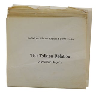 Item #140945251 The Tolkien Relation: A Personal Inquiry [Understanding Tolkien and the Lord of...