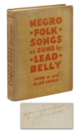 Item #140945309 Negro Folk Songs as Sung by Lead Belly. John A. Lomax, Alan Lomax