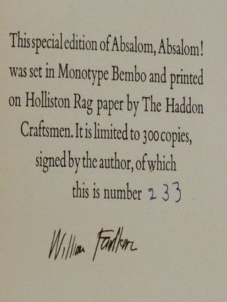 Absalom, Absalom!