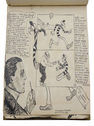 Venom from an Angry Heart & Swedish Thougths (sic) and Sentiments (Outsider artist's handwritten illustrated memoirs)