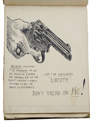 Venom from an Angry Heart & Swedish Thougths (sic) and Sentiments (Outsider artist's handwritten illustrated memoirs)