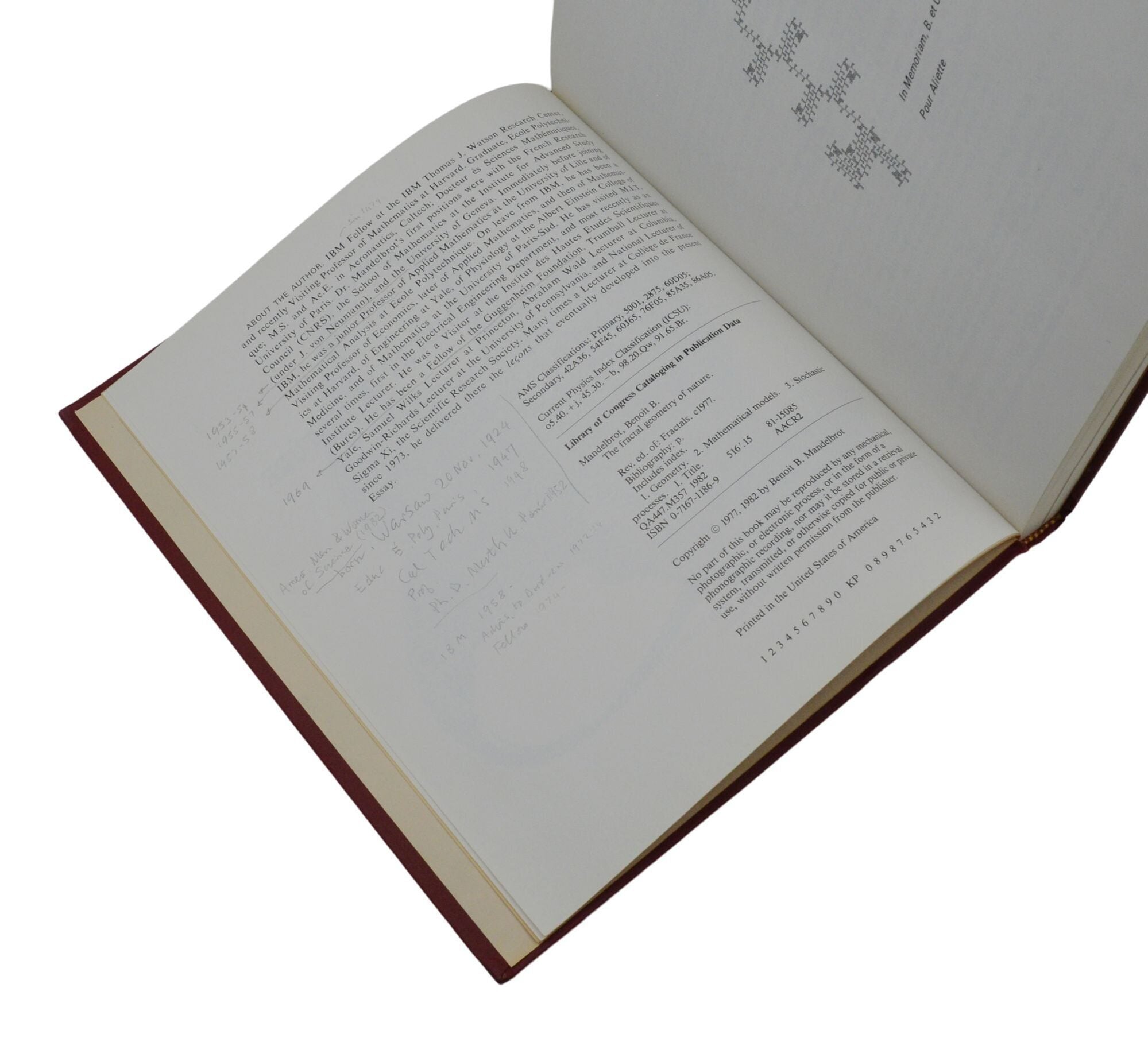 The Fractal Geometry of Nature | Benoit B. Mandelbrot | First Edition