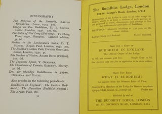 An Outline of Zen Buddhism