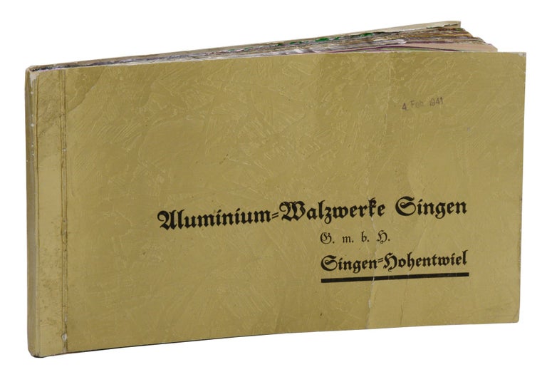 Item #140945434 Dazzling sample album of decorated aluminum foil from Germany in 1941. Aluminum-Walzwerke Singen.