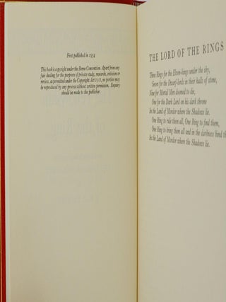 The Lord of the Rings. The Fellowship of the Ring; The Two Towers; The Return of the King.